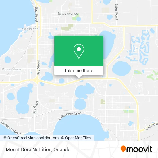 Mount Dora Nutrition map