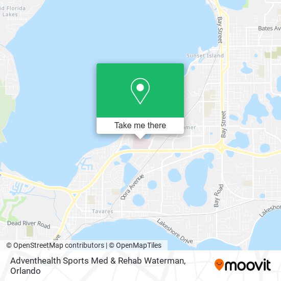 Adventhealth Sports Med & Rehab Waterman map