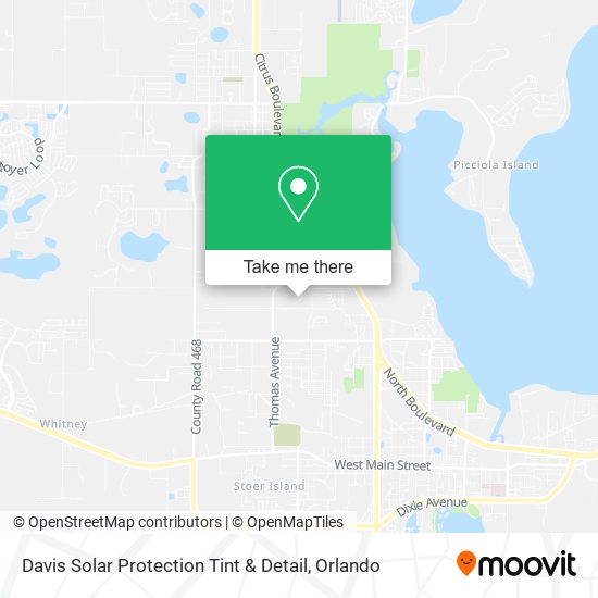 Davis Solar Protection Tint & Detail map