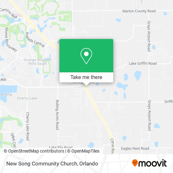 New Song Community Church map