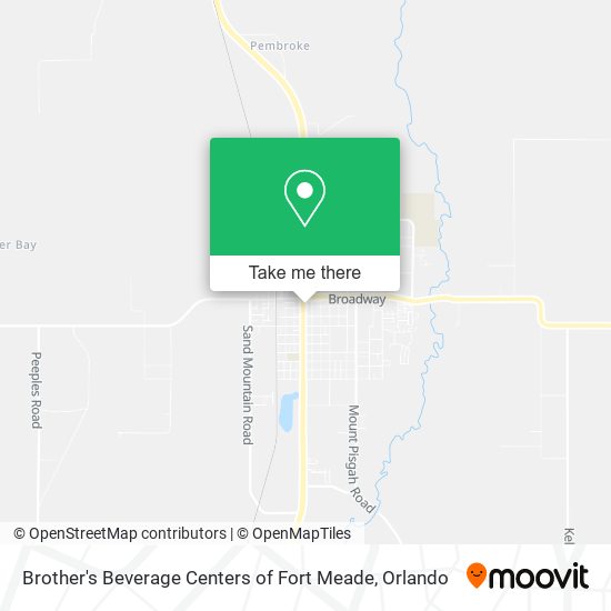Brother's Beverage Centers of Fort Meade map