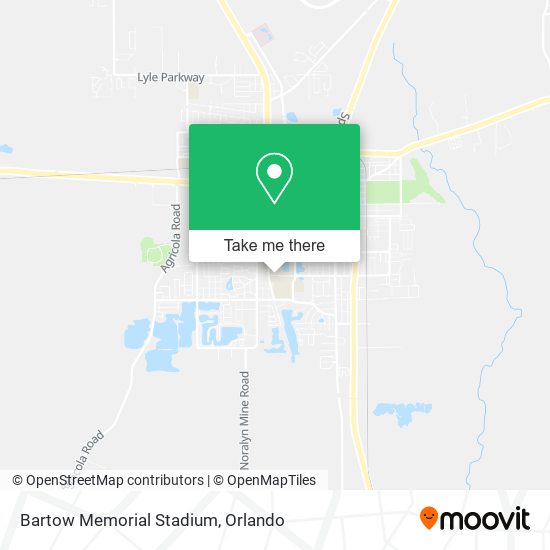 Bartow Memorial Stadium map