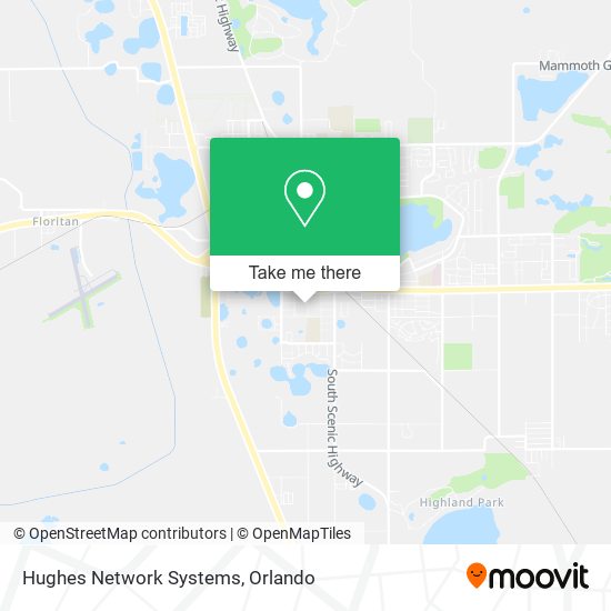 Mapa de Hughes Network Systems