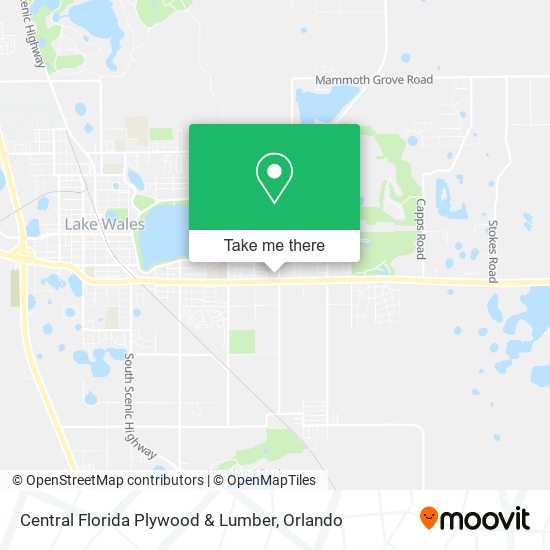 Central Florida Plywood & Lumber map