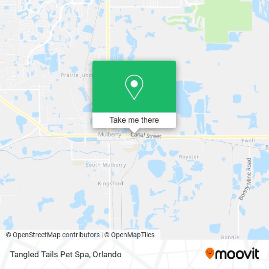 Mapa de Tangled Tails Pet Spa
