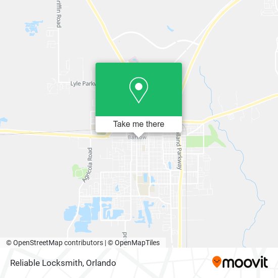 Reliable Locksmith map