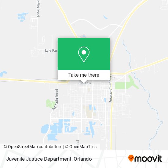 Juvenile Justice Department map