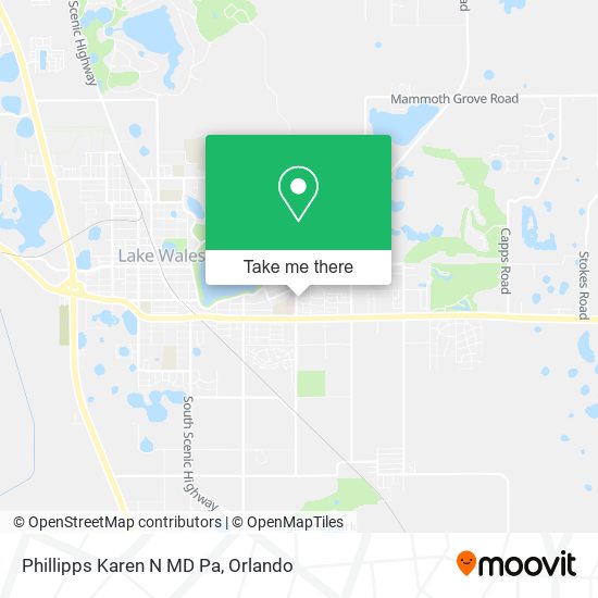 Mapa de Phillipps Karen N MD Pa