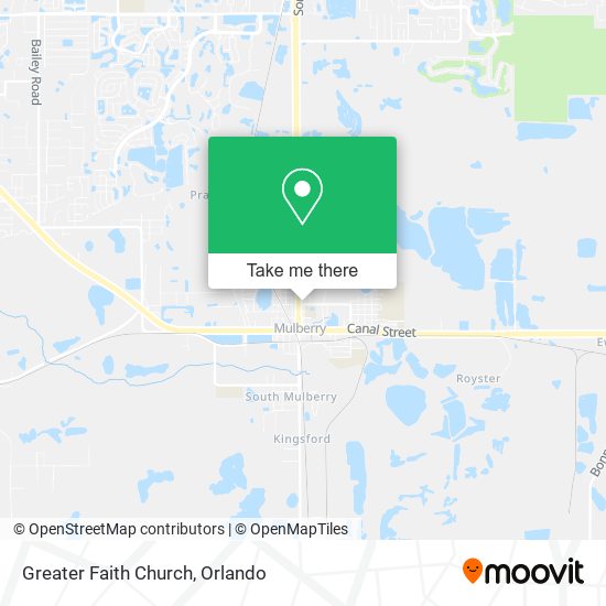 Greater Faith Church map