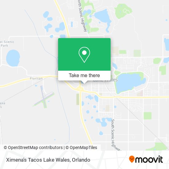 Ximena's Tacos Lake Wales map
