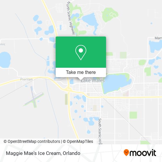 Maggie Mae's Ice Cream map