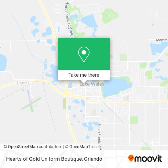 Hearts of Gold Uniform Boutique map