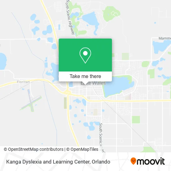 Mapa de Kanga Dyslexia and Learning Center