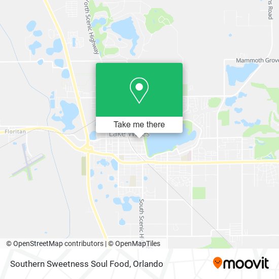 Southern Sweetness Soul Food map