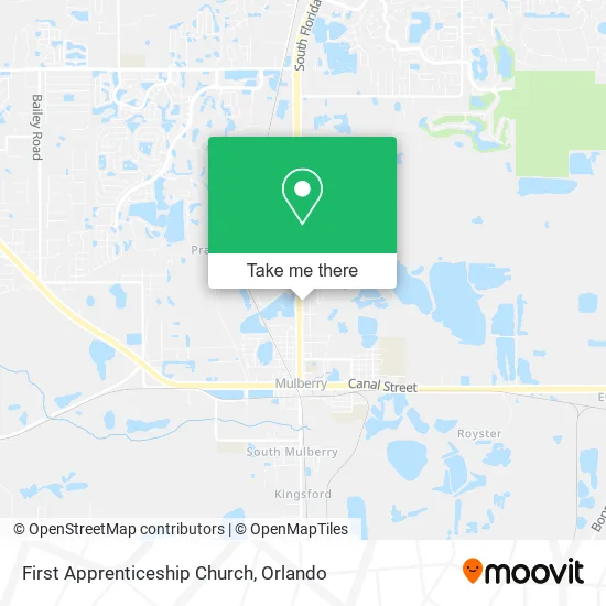First Apprenticeship Church map