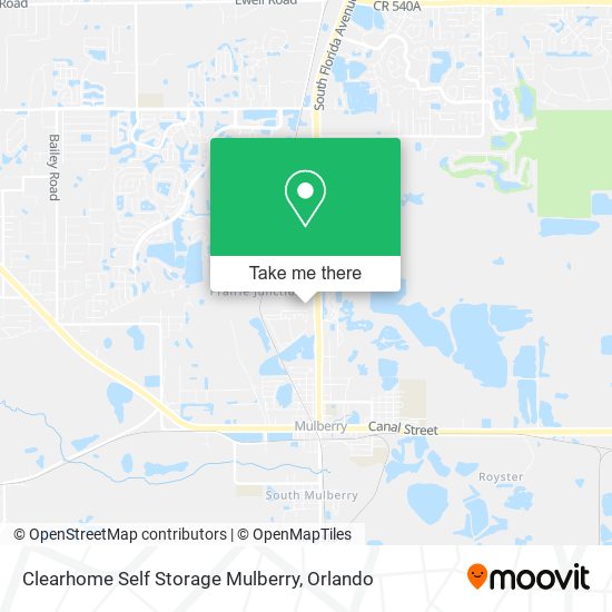 Mapa de Clearhome Self Storage Mulberry
