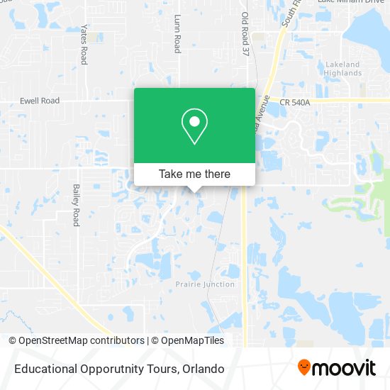 Mapa de Educational Opporutnity Tours