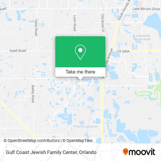 Mapa de Gulf Coast Jewish Family Center