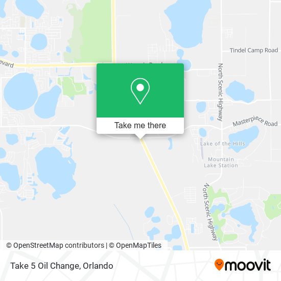 Mapa de Take 5 Oil Change