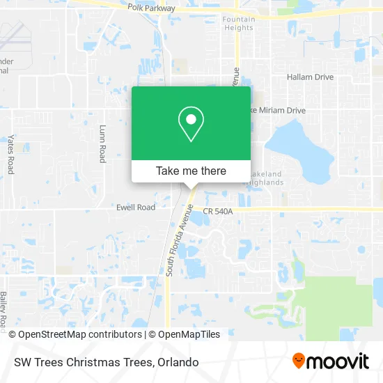 SW Trees Christmas Trees map