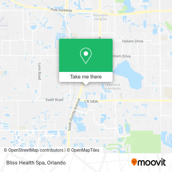 Bliss Health Spa map