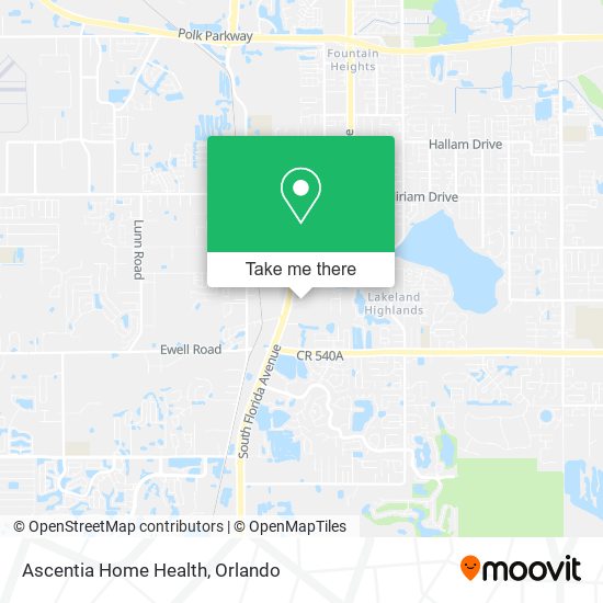 Mapa de Ascentia Home Health