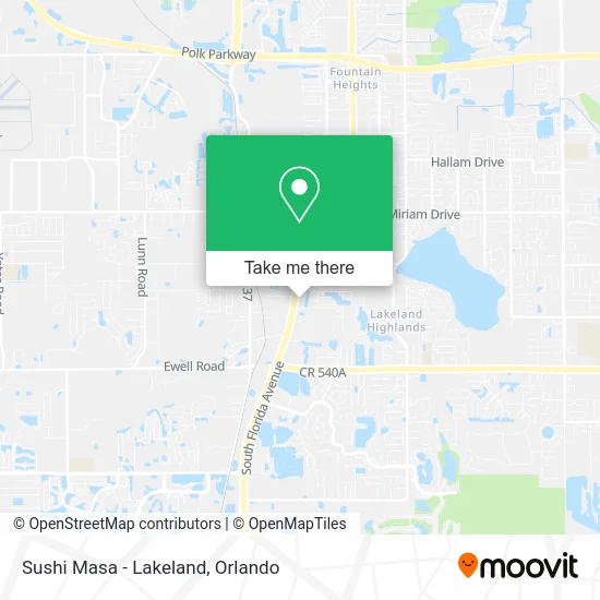 Sushi Masa - Lakeland map