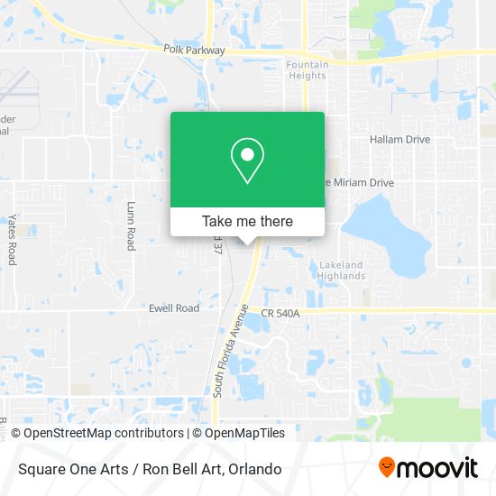 Square One Arts / Ron Bell Art map