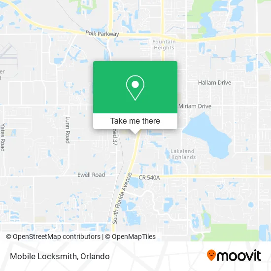 Mobile Locksmith map