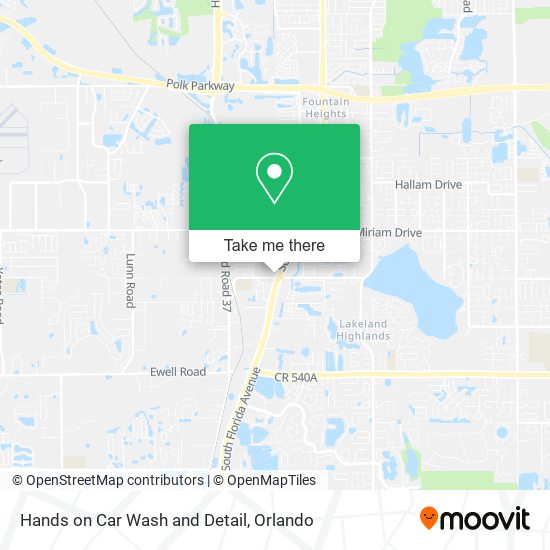 Hands on Car Wash and Detail map