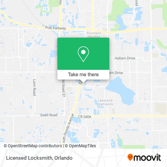 Licensed Locksmith map