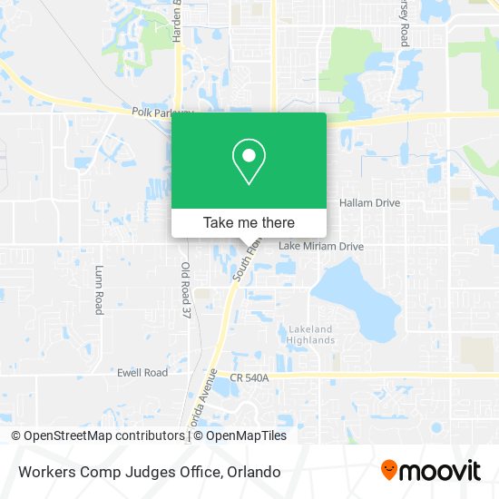 Workers Comp Judges Office map