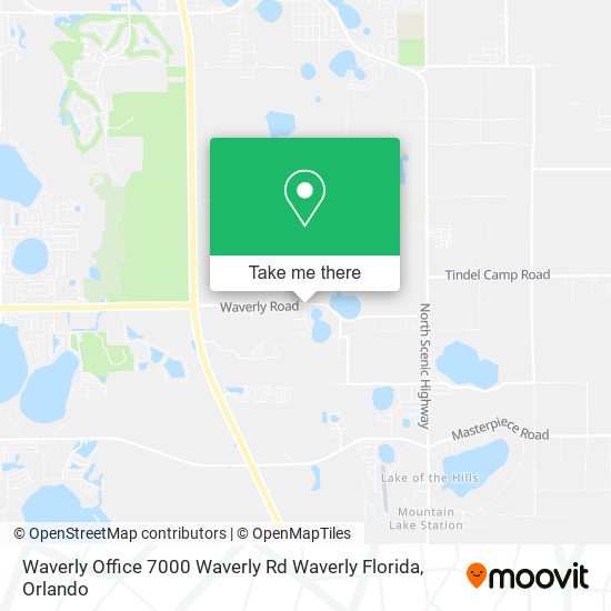 Waverly Office 7000 Waverly Rd Waverly Florida map