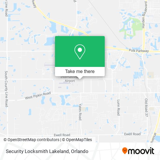 Security Locksmith Lakeland map