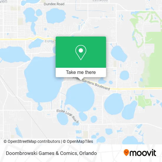 Doombrowski Games & Comics map