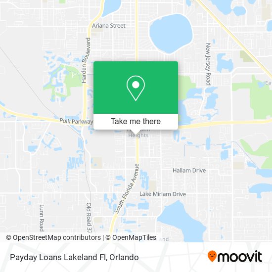 Payday Loans Lakeland Fl map