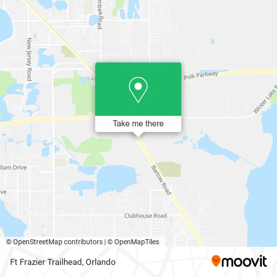 Ft Frazier Trailhead map