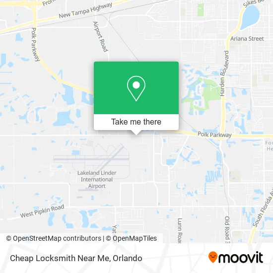 Mapa de Cheap Locksmith Near Me