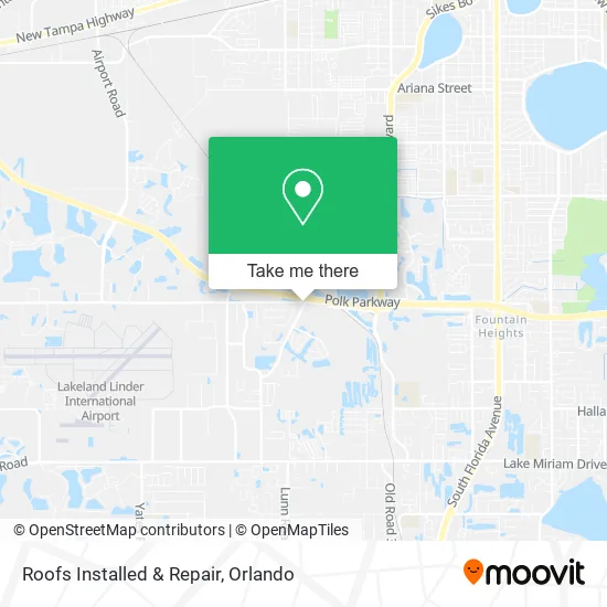 Mapa de Roofs Installed & Repair