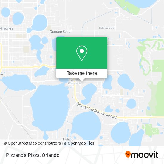 Mapa de Pizzano's Pizza