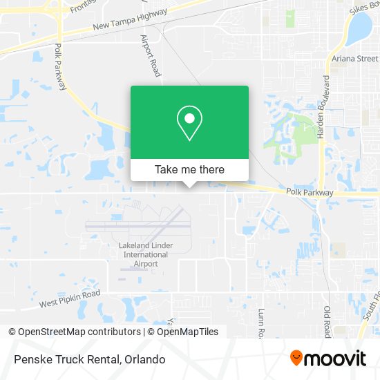 Mapa de Penske Truck Rental