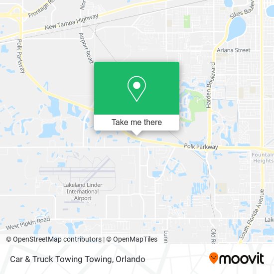 Mapa de Car & Truck Towing Towing