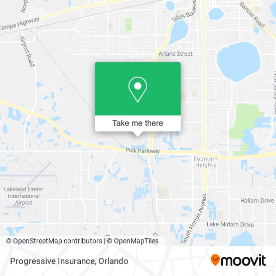 Progressive Insurance map