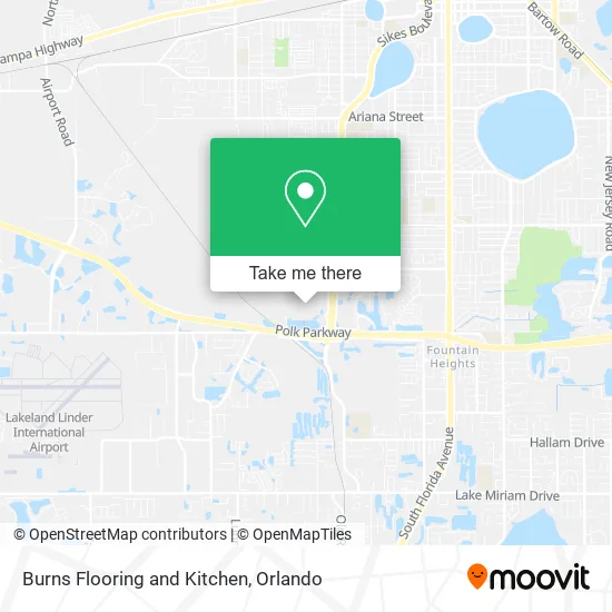 Burns Flooring and Kitchen map