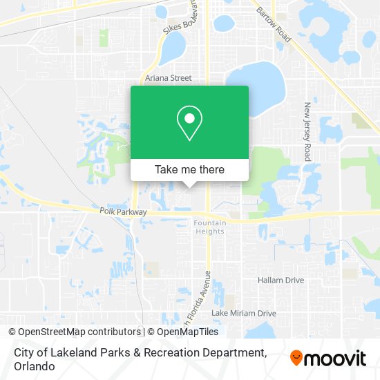 Mapa de City of Lakeland Parks & Recreation Department