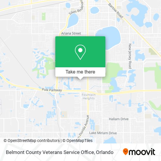 Mapa de Belmont County Veterans Service Office