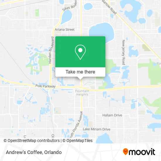 Andrew's Coffee map