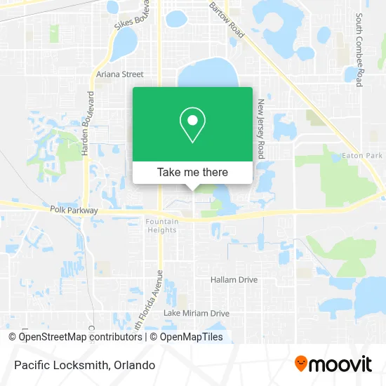 Pacific Locksmith map