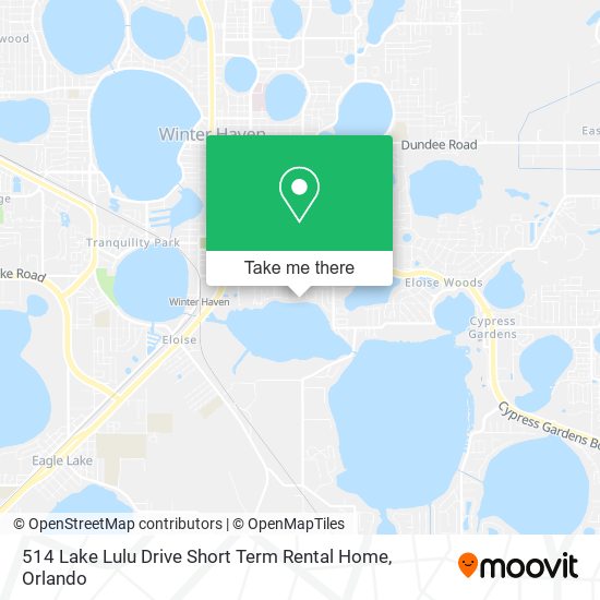 514 Lake Lulu Drive Short Term Rental Home map