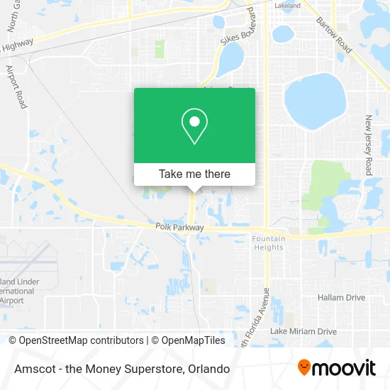 Amscot - the Money Superstore map